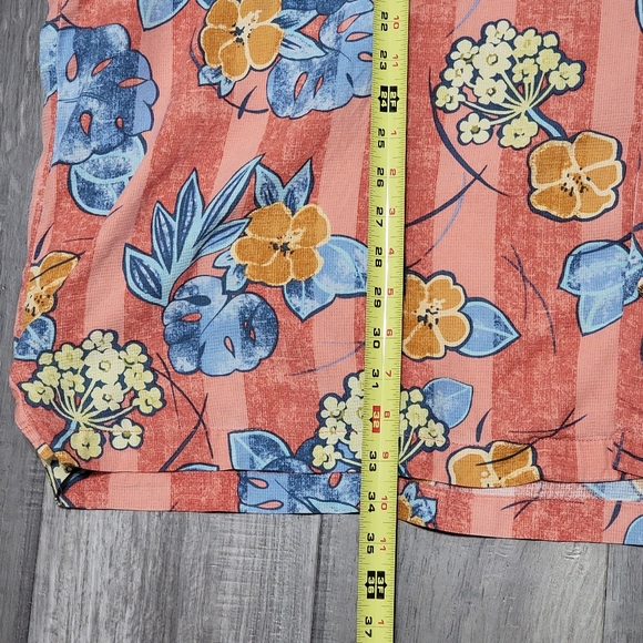 Tommy Bahama 100% Silk Orange Floral Shirt Size 3XB - Picture 6 of 13